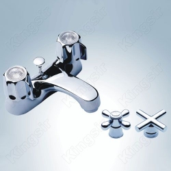 double handle basin tap