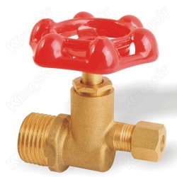 Brass Stop Valve With Pipe Union