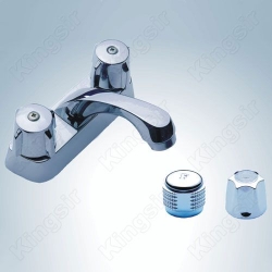 double handle basin tap