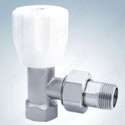 Brass Heating Valve With Pipe Union Nickel Plated