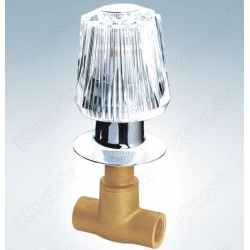 Brass Shower Valve With Zinc Flange And Acryl Knob