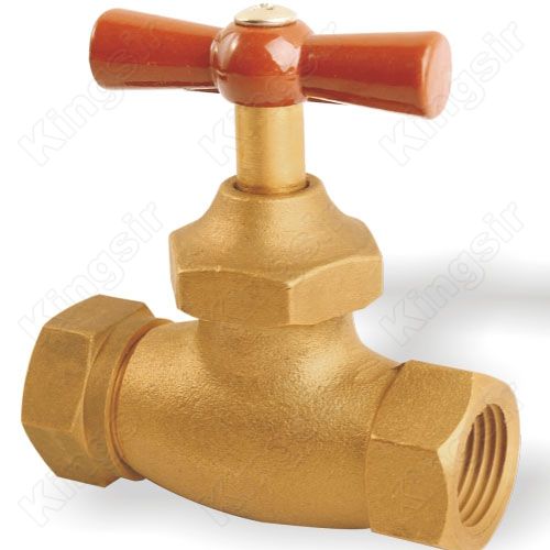 Brass Stop Valve With Pipe Union