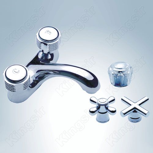 double handle basin tap