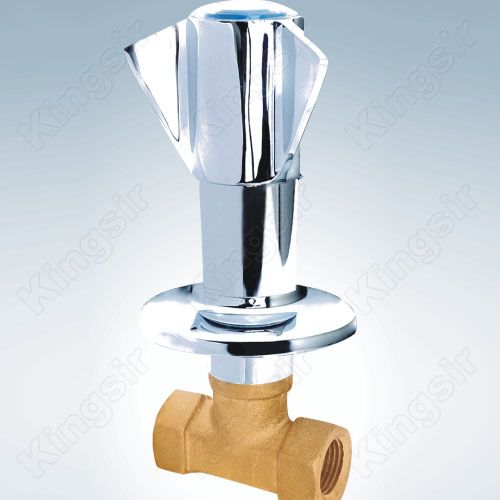 Brass Shower Valve With Zinc Flange And Knob