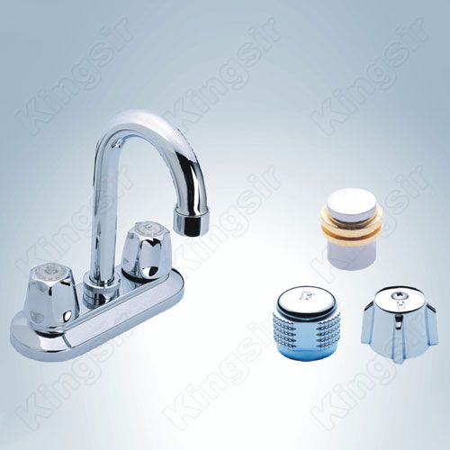 double handle basin tap