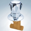 Brass Shower Valve With Zinc Flange And Knob Solder Ends