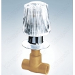 Brass Shower Valve With Zinc Flange And Acryl Knob