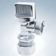 Brass Angle Valve With Pipe Union Chrome Plated